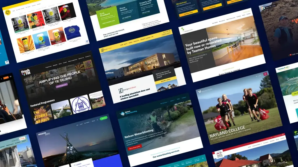 Avoca Web Design's featured business websites screenshots.