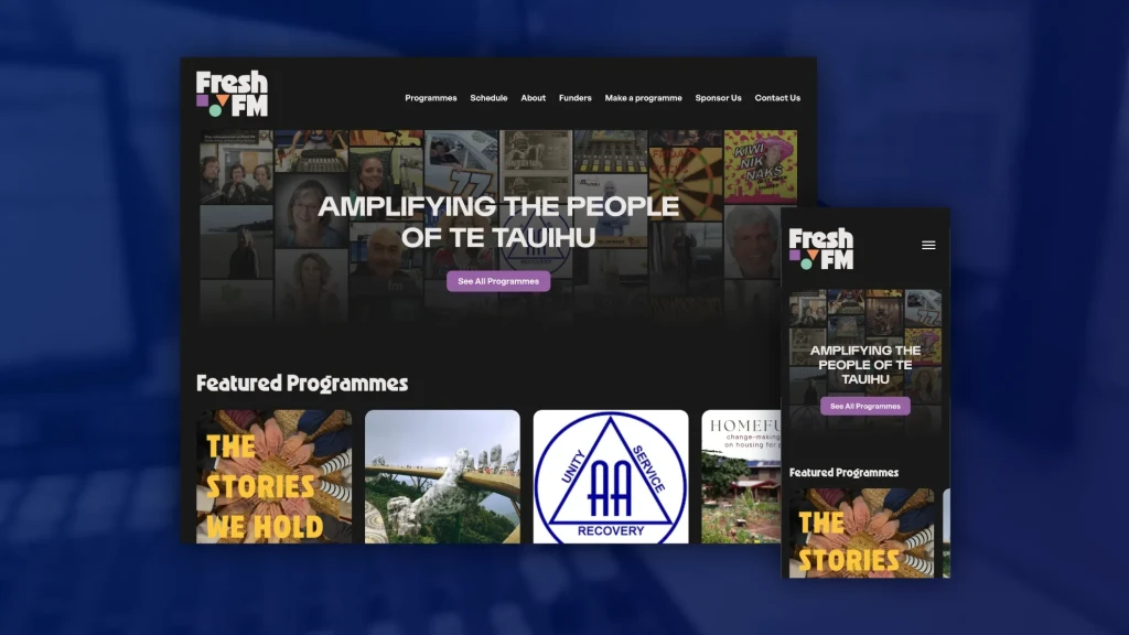 Fresh FM, website revamp.